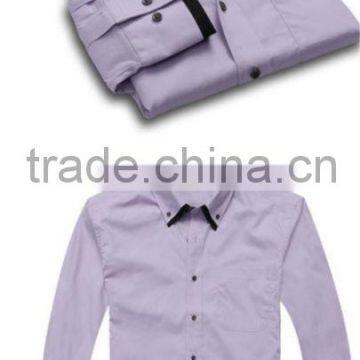 Long sleeve 2013 trendy striped mens shirt