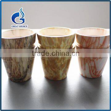 New Imitated Stone Style Finsh Flower Pot With Flamble Glazed Ceramic photo-4