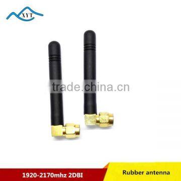 Factory Price 1920-2170mhz Omni 3g 2dbi antenna with SMA connector