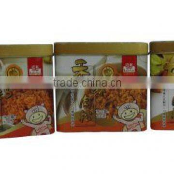 4 Color Printed Rectangle Tin Can