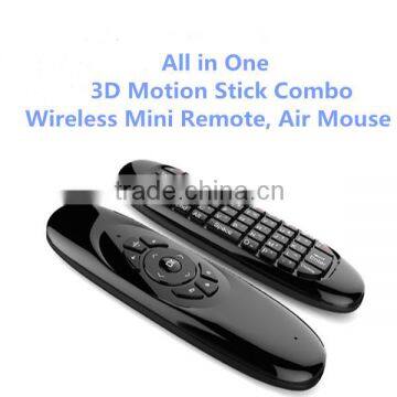 new products air/fly mouse with keyboard for smart tv box android 3D wireless bluetooth air mouse