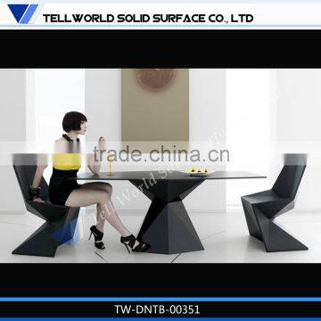 Artificial Marble Modern 2 Seats Coffee shop tables and chairs