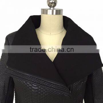 Women Black Faux Fur Coat 2016 Latest Design