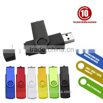Flash Drive 8GB16GB 32GB 64GB Mini Rotated OTG USB Flash Drive Micro USB memory stick drive disk for moblie phone                        
                                                Quality Choice