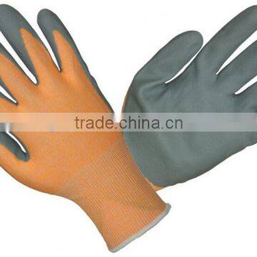 13 gauge HPPE+glass fiber mixed liner with ultra-thin foam nitrile coated glove