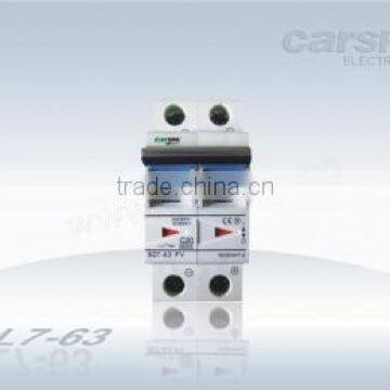 SL7-N Series non polarity dc circuit breaker for pv solar system 1P DC250V 10A