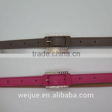 Stylish Simple Skinny Belt With Diamonds for Women photo-2