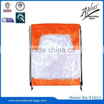 Custom Cheap Transparent PVC Beach Drawstring Bag Gift Ideas photo-3