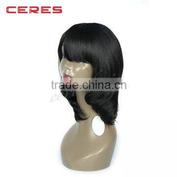 Shoulder Length Bob Wavy Natural Style Synthetic Wig photo-2