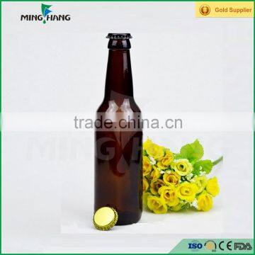 330ml amber beer glass bottle