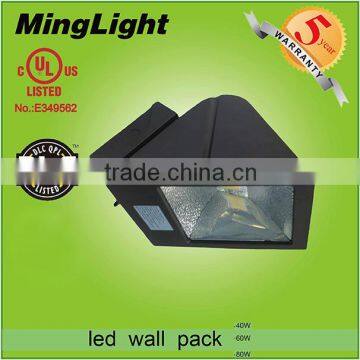 High Lumen IP65 Energy Saving 5 Years Warranty DLC UL CUL Outdoor 60w Led Wall Pack Light photo-3