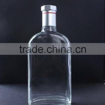 500ml flat vodka glass bottle whisky rum liquor bottle Factory direct sales                        
                                                Quality Choice