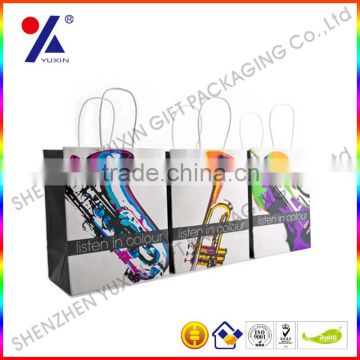 paper handbag with printing paper bag with handle