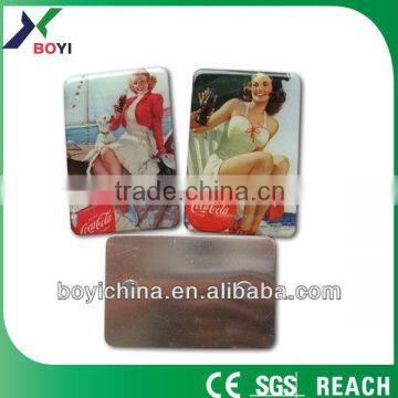 Customized Made Vintage Style Promotional Aluminum Fridge Magnet Manufacturer