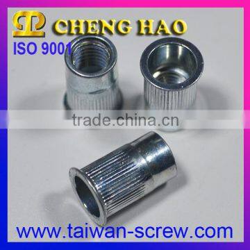 Manufacturer rivet nut reduce head knurled body