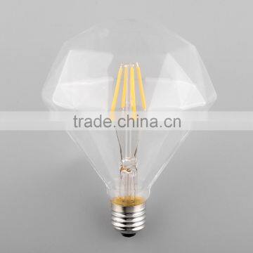 Led Diamond shape filament bulbs, e27 edison filament led light bulbs