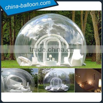 Outdoor PVC Camping Bubble Igloo Tent Clear Inflatable Lawn Transparent Tent For Sale