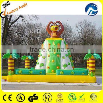 commercial inflatable monkey climbing wall/ inflatable climbing mountain