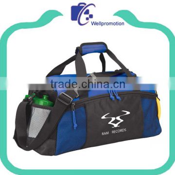 Outdoor polyester sports travel duffle bag for men