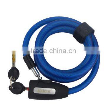 hot sale high quality wholesale price durable fashionable bicycle cable lock spiral lock