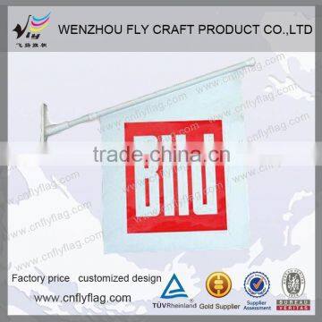 Plastic promotional flags and banners