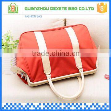 Cheap women fashion waterproof polyester duffel bag big zipper