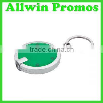 Promotional Plastic Round LED Key Chain photo-4
