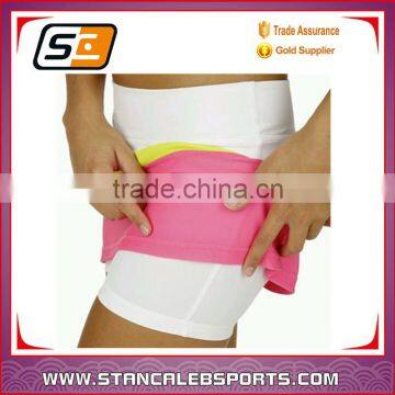 Stan Caleb Polyester spandex sublimation printed custom ladies tennis skirt