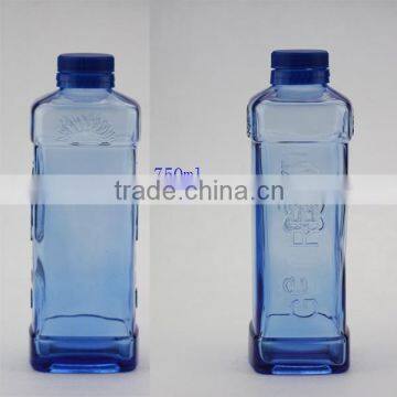 grey frosted glass bottle 750ml soda water glass bottle glass oil vinegar bottle