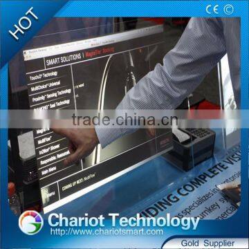 Transparent color rear projection foil, rear touch foil screen for touch screen