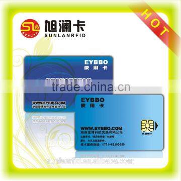 CR80 size plastic rfid chip smart ic card for hotel access control