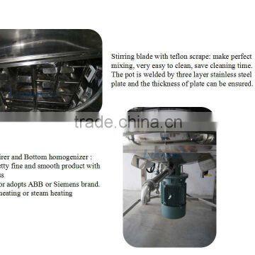 Cream Emulsifier Mixer/electric Heating Liquid Mixer Machine photo-2