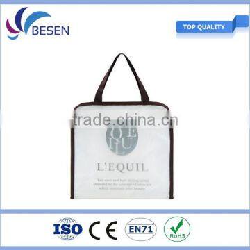 Promotional Frosted PVC hand bag for cosmetics