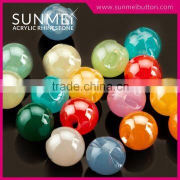 High Quality Fashion Colored Acrylic Round Plastic Beads