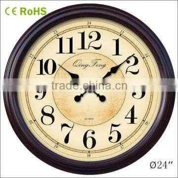 quartz large wall clocks china,wooden wall clock for home interior decorator