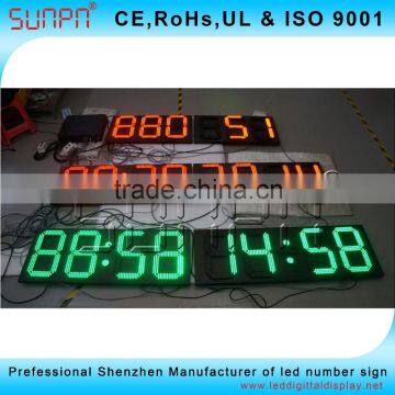 European Led Time and Temp Sign with GPS 8inch