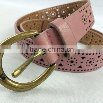 Women's Burned Perforated Jeans Garment Belt for Trousers photo-4