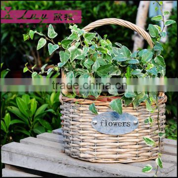 new style flower wicker basket