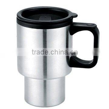 16OZ Auto mug with stainless steel outer and plastic inner