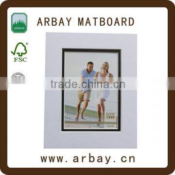 Wholesale 45 Degree Beveled Cut White Frame Mat Matt Matted for Photo Frame Deco photo-3