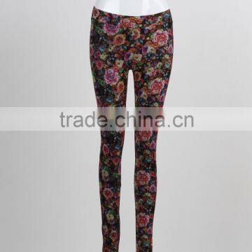 F5S31091 Ladies 3D Floral Printed Leggings