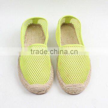 Latest Design Belly Shoes Factory Espadrilles Fashion Mesh Material Jute Sole Espadrille photo-3