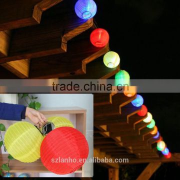 10" Solar LED Light Chinese Lantern Lamp Lighting