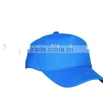 Heavy brushed cotton 5 panel blank baseball cap with brass buckle and brass hole