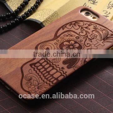 Wood add pc DIY phone case decoration printing for iphone 6s cover.