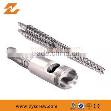 Durable Conic Double Screw Barrel PVC/PE/PP plastic products