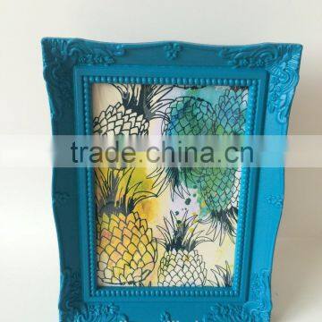 discount hotsale photo frame new models carving flower wooden photo frame picture frame