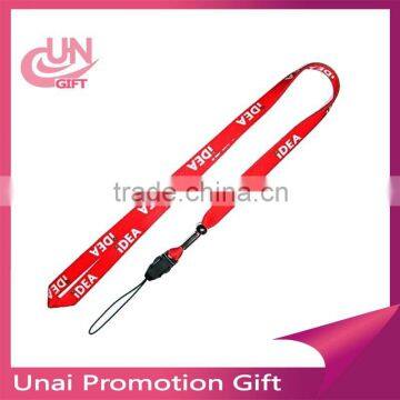 High quality factory cheap polyester plain lanyards