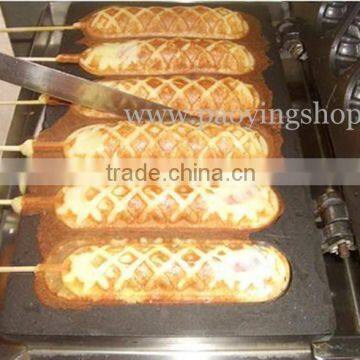 6pcs Commercial Use Non-stick 110v 220v Electric Lolly Waffle Dog Baker photo-6