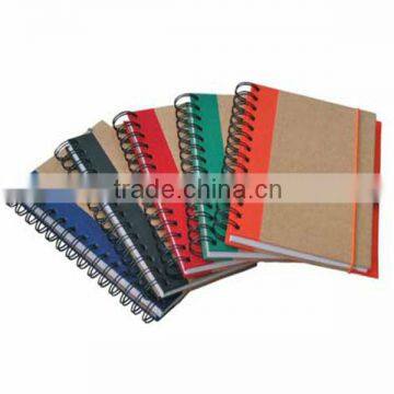 Notebook,Spiral Notebook,Spiral Paper Notebook with elastic band and pen hole